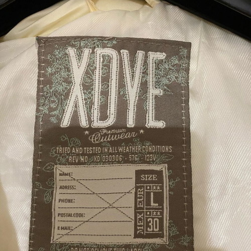 XDYE sleeveless jacket used, size L, white