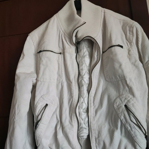 Corduroy jacket white like new, size M