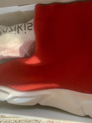 Bozikis ankle boots new, red and white, size 39