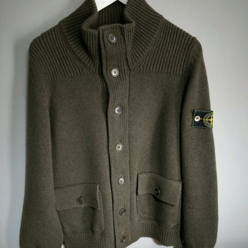 C.P Company knitted cardigan like new, green, 100% lana wool