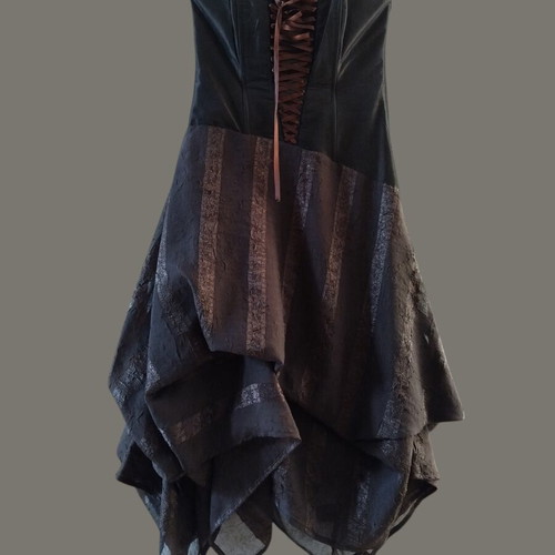 Mischalis Studio Asymmetric Corset Dress like new, brown