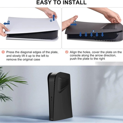 Skin faceplates for PS5 Disc Edition by innoAura, new, ABS plastic
