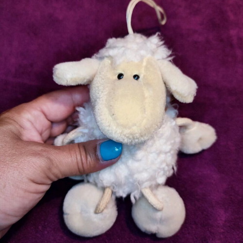 Nici black and white sheep plush pair used