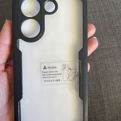 Protective case XM Poco X8 Pro black with transparent back new