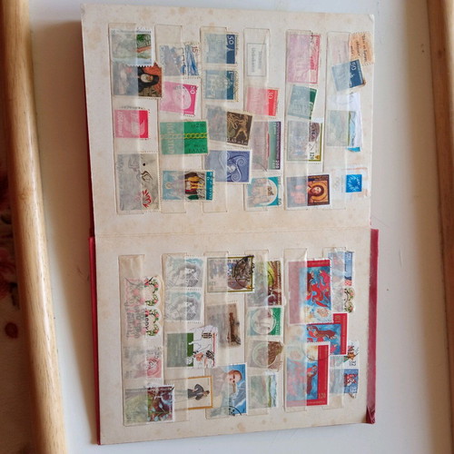Stamp collection used with 16-page album