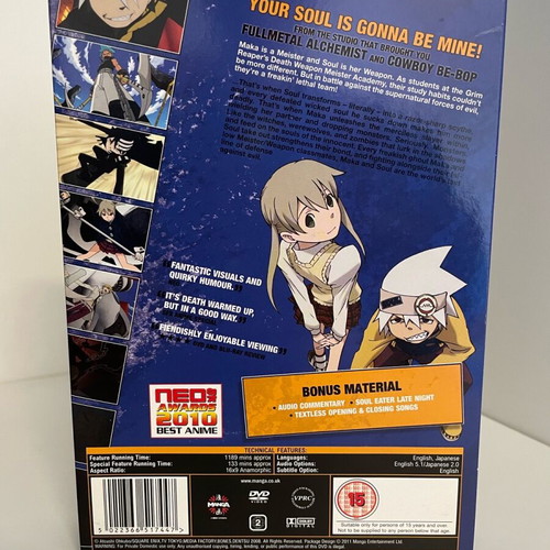 Soul Eater Complete Box Set DVD new with English subtitles