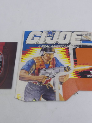 GI Joe Topside Navy Assault Seaman Cut Cardback Front Art vintage 1990 used