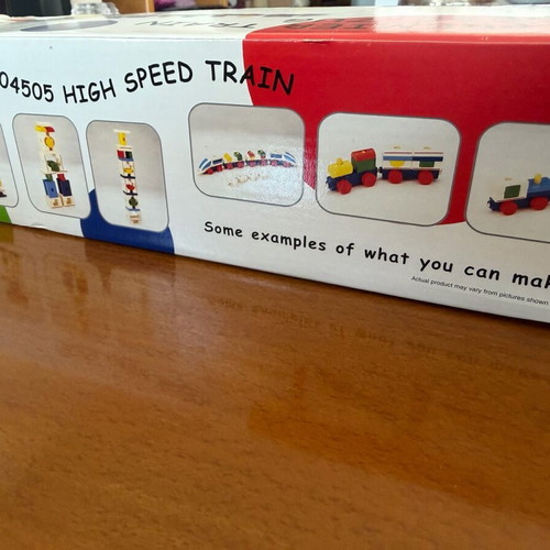 High Speed Train 26 Piece Construction Set like new with Magnetic Couplings
