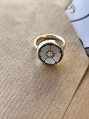 Handmade silver 925 cameo ring like new