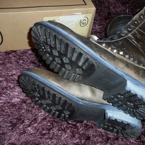 Ash Ralph boots new, size 39, gray and silver