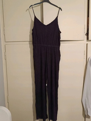 H&M jumpsuit used, black, size M