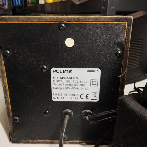 PC Line 5.1 Stereo Speakers, 9W Real Music