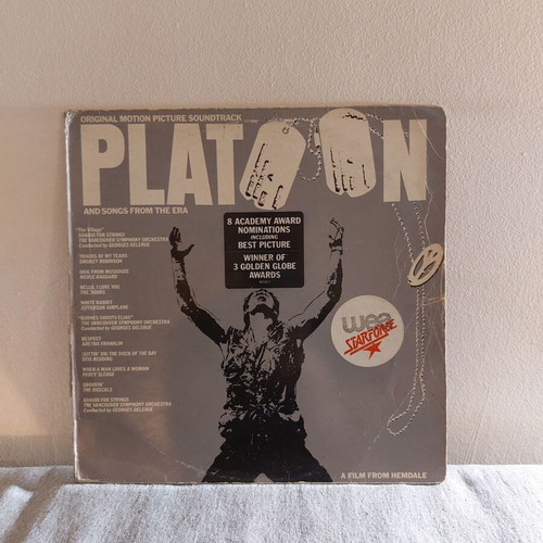 Platoon Original Soundtrack vinyl record used, rock genre