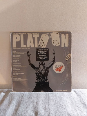 Platoon Original Soundtrack vinyl record used, rock genre