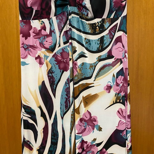 Floral Maxi Backless Dress Freestyle like new, colorful