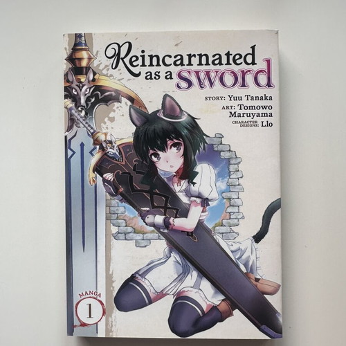 Reincarnated as Sword Vol.1 manga like new, English