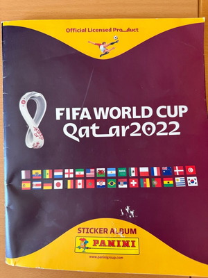 Panini FIFA World Cup Qatar 2022 sticker album used with 270 stickers