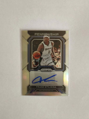 Frank Ntilikina Panini Prizm 2022-2023 Silver Prizm Penmanship autograph card like new