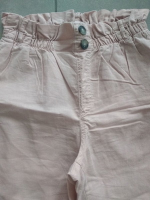Pink Terranova high-waisted pants like new, linen type, size S