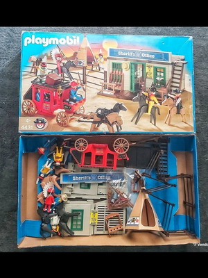 Playmobil 4431 Western used, sheriff's office and Indians set