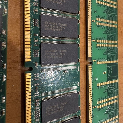 DDR1 RAM 2.5GB pack used, Kingston & Transcend DDR400 PC3200