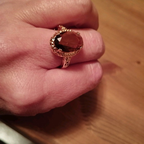 Ring with honey stone No 9 unused
