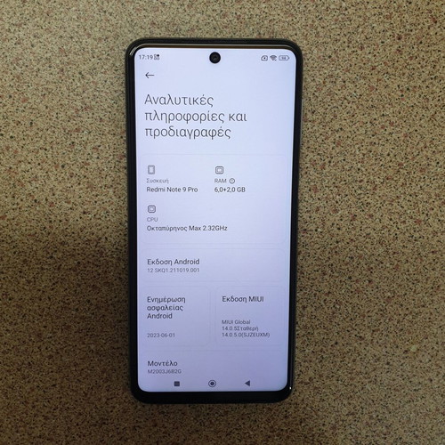 Redmi Note 9pro 128GB 6+2GB Android smartphone like new, white