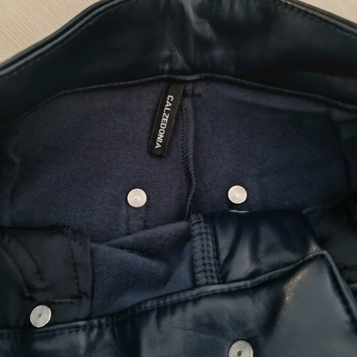 Calzedonia Leather Pants Blue Size XS Like New