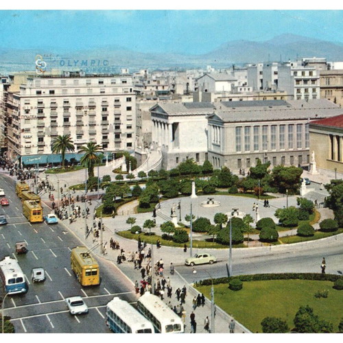 Collectible postcards used, pack of 10, 1970-80