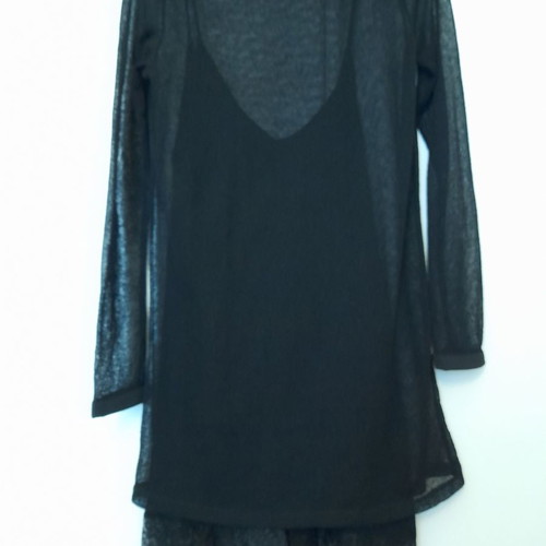 Zara dress used black with inner slip and lace trim