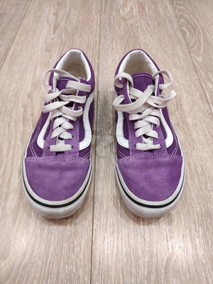 Vans kids purple athletic shoes size 36 like new