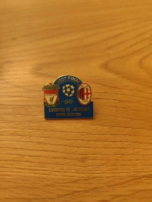 Pin Champions League Final 2007 used, Liverpool Milan
