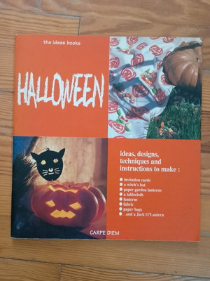 Halloween craft book like new, English