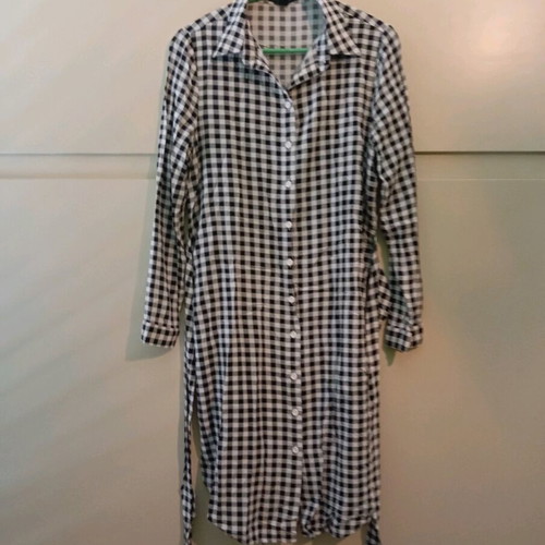 Primark checked shirt dress like new, size M/L