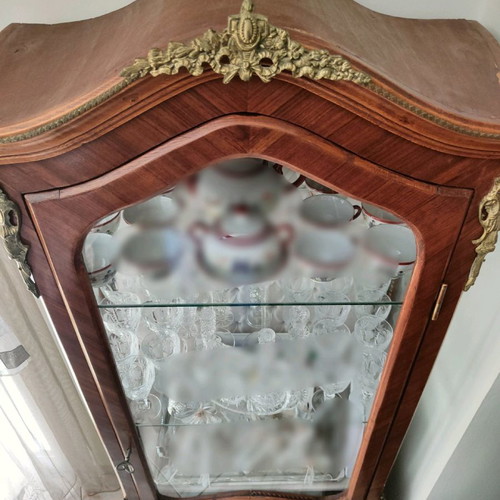 Vernis Martin display cabinet used, handmade vintage