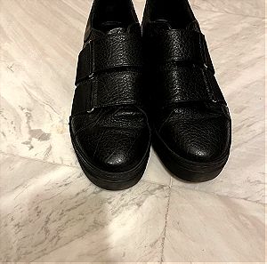 Makris sneakers μαύρα δερμάτινα no 37