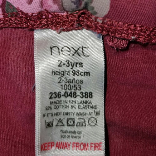Next leggings 2-3 years 98cm multicolor like new