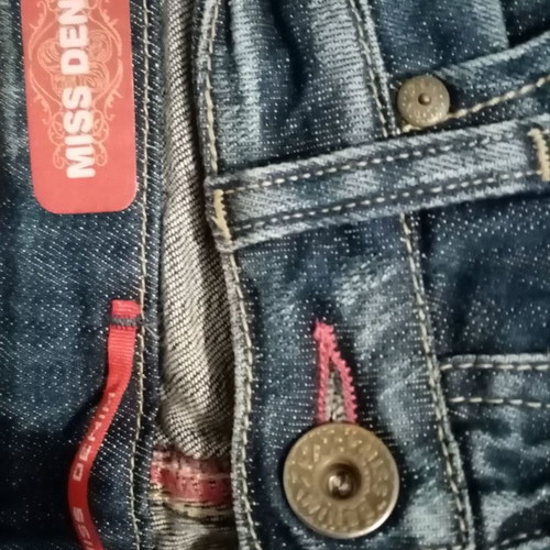 Miss Denim Jean new low-rise with zipper and embroidered pocket size 29
