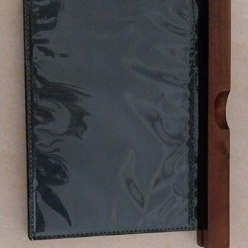 Wooden photo box with double-sided frame like new