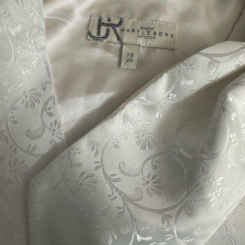JRM Cream Floral Official Set with Cravat new for boys
