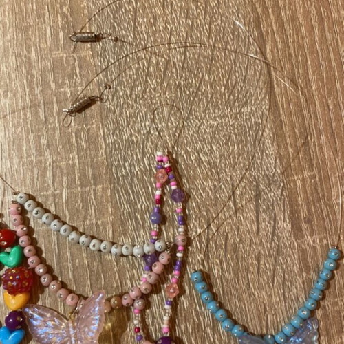 Set of various jewelry and decorative items like new, colorful