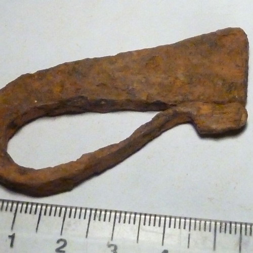 Iron hand-forged fire striker used