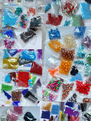 Beads cords hanging complete set new