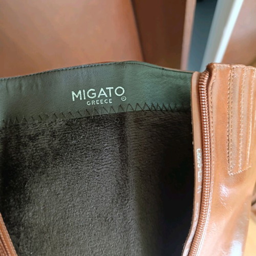 Migato brown ankle boots like new, size 41