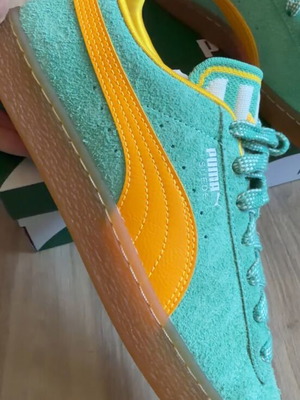 Puma sports sneakers new, green and yellow, sizes 41 and 43