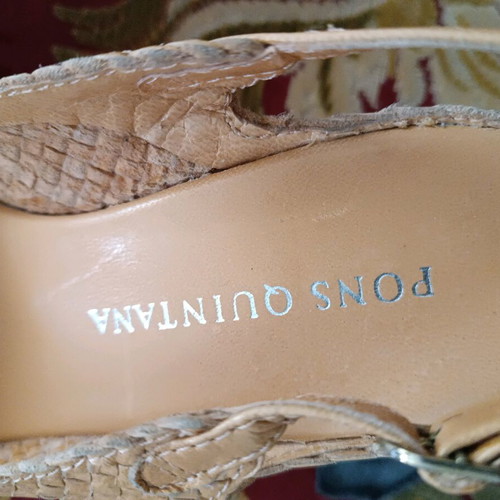 Woven leather platform sandals like new, size 41