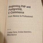 Beginning PHP and PostgreSQL E-Commerce book like new