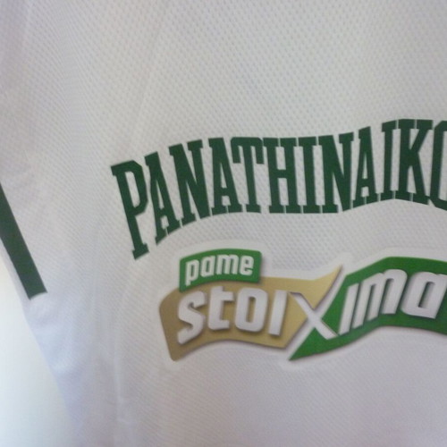 Panathinaikos basketball jersey 2025-2026 Adidas XL new, signed print