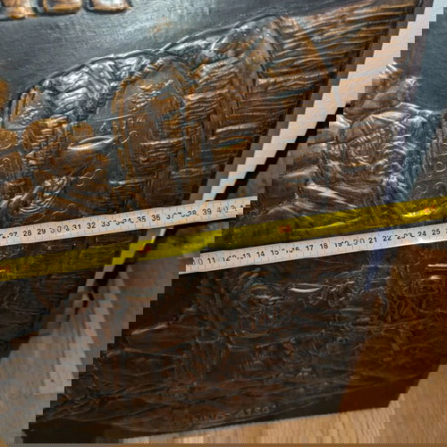 Медна картина употребявана, сцена от средновековието