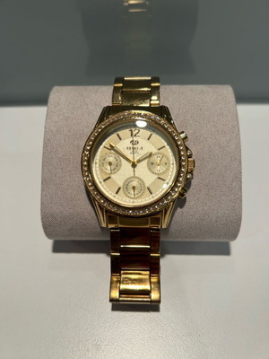 Marea women's gold watch like new with chronograph
